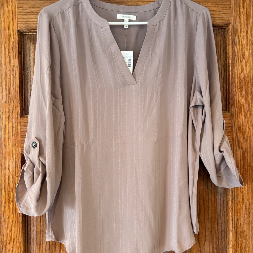 Maurices Taupe Blouse